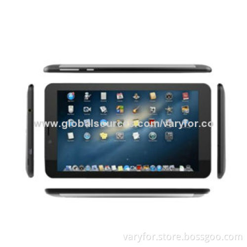 7-inch 3G Phone Call tablet PC, MTK6572 dual core 1.2GHz, dual SIM card/camera, WiFi GPS Bluetooth